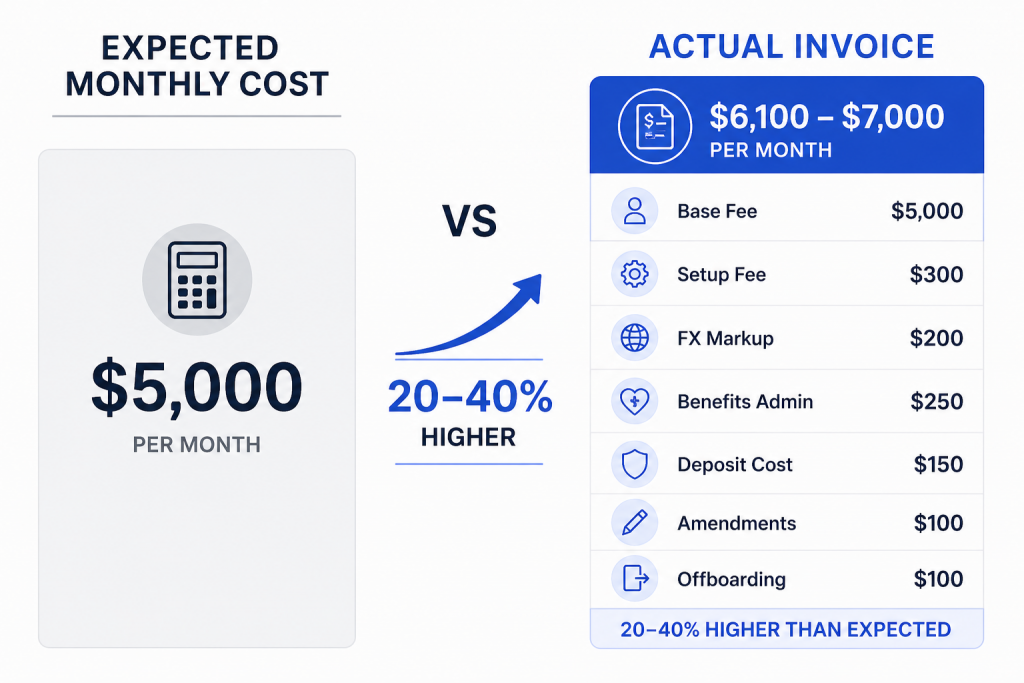 Expected Monthly Cost vs Actual Invoice