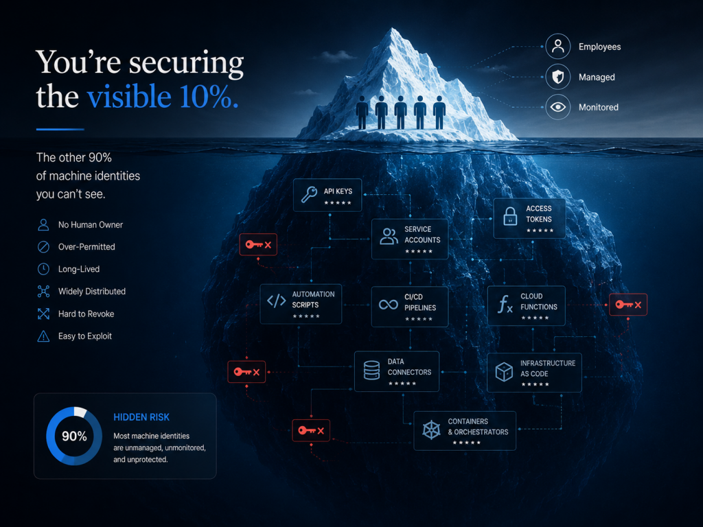 You're securing the visible 10%